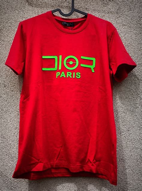 red dior t shirt